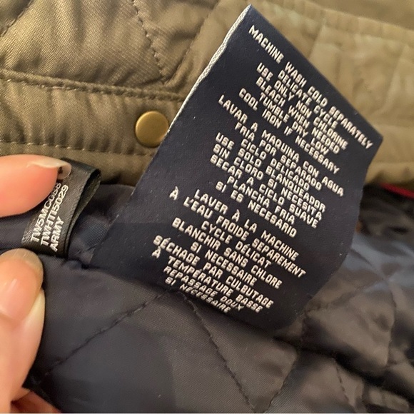 TOMMY HILFIGER Women Olive Army Utility Hoodie Jacket Size XS - Picture 7 of 7